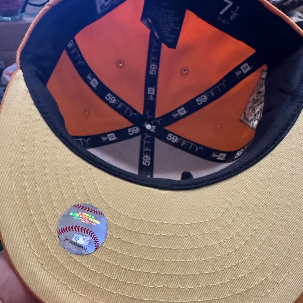 NWT Houston Astros New Era x Premium Goods Mango Pin MLB Fitted Cap Hat - Picture 8 of 9